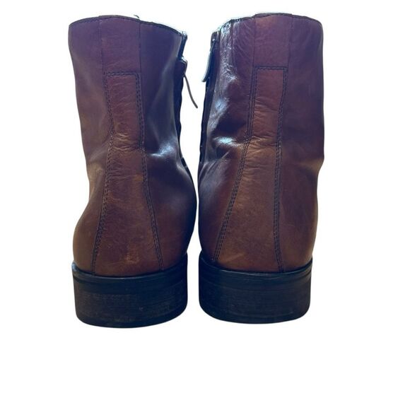 Kenneth Cole Burnished Leather Ankle Boots - Picture 5 of 10